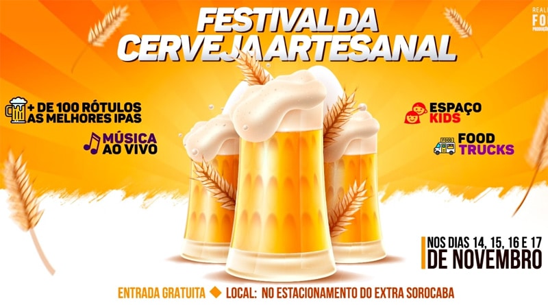 Sorocaba recebe festivais com opções inusitadas entre os dias 14 e 17