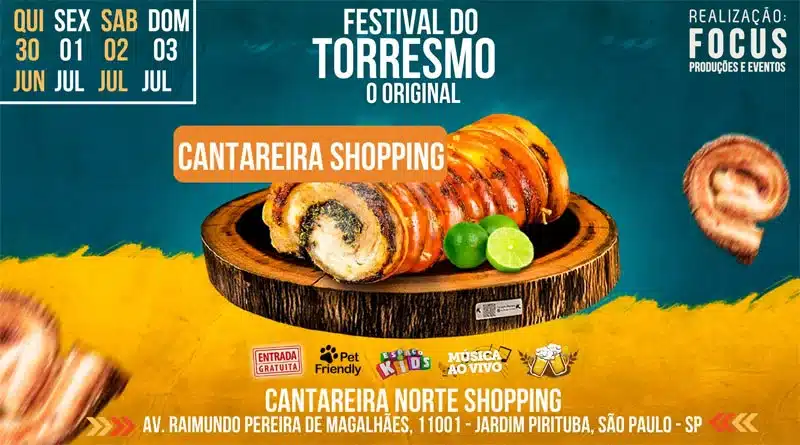 Começa nesta quinta no Cantareira Norte Shopping em SP o Festival do Torresmo