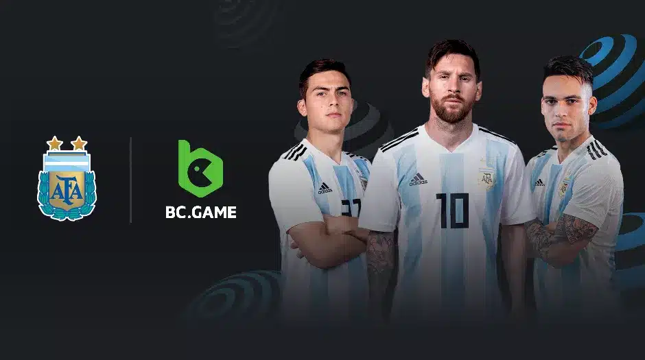 A Associação Argentina de Futebol apresenta o Crypto Casino BC.GAME como seu patrocinador global