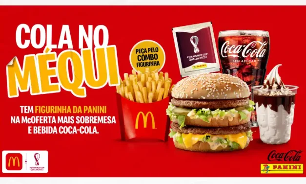 McDonald’s lança combo com pacote de figurinhas da Copa do Mundo 2022