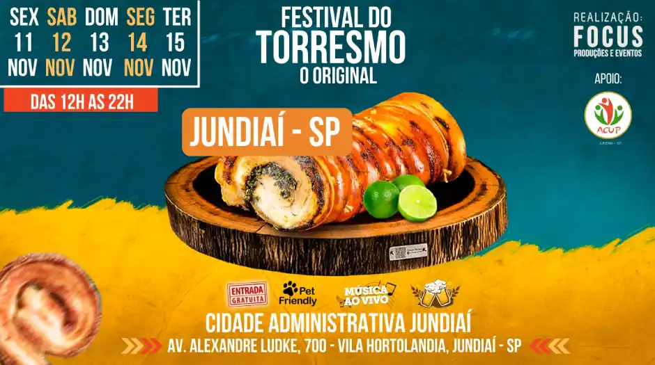 Maior Festival do Torresmo do Brasil tem início nesta sexta em Jundiaí