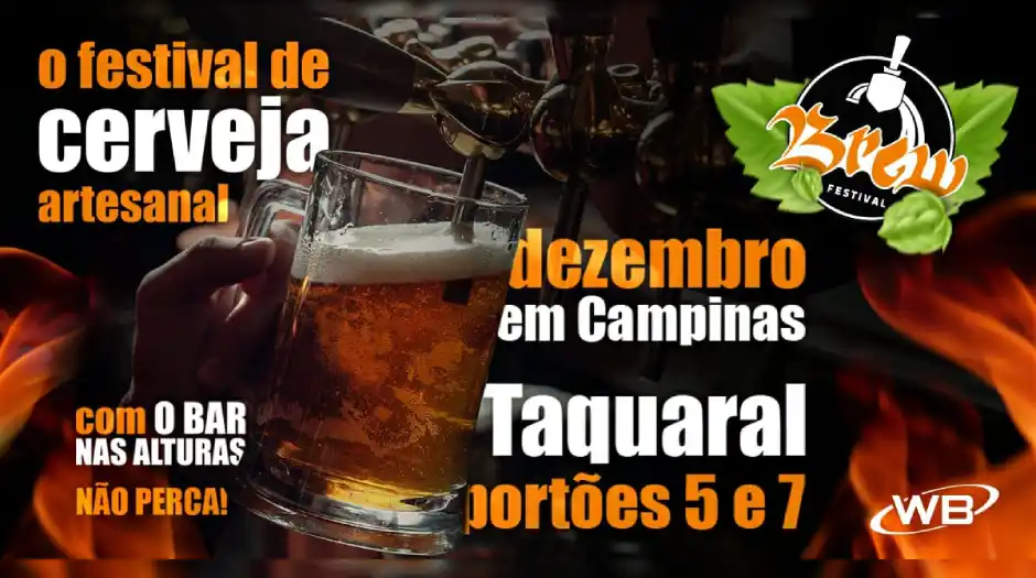 Edição especial do Brew Festival inicia nessa quinta na Lagoa do Taquaral, em Campinas