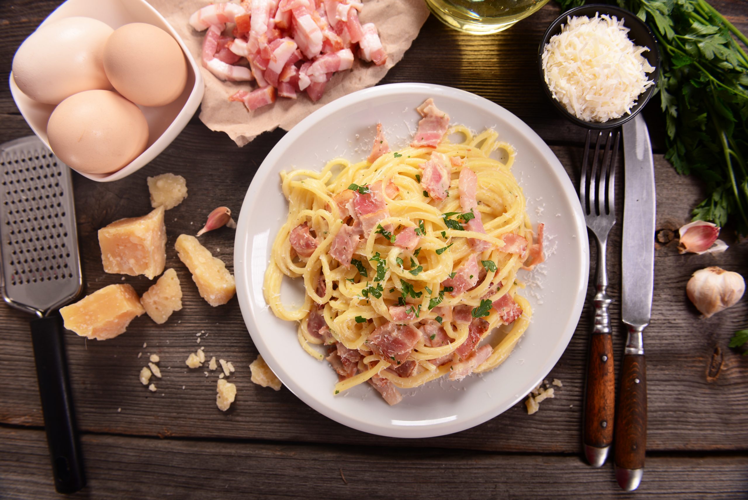 Macarrão a Carbonara