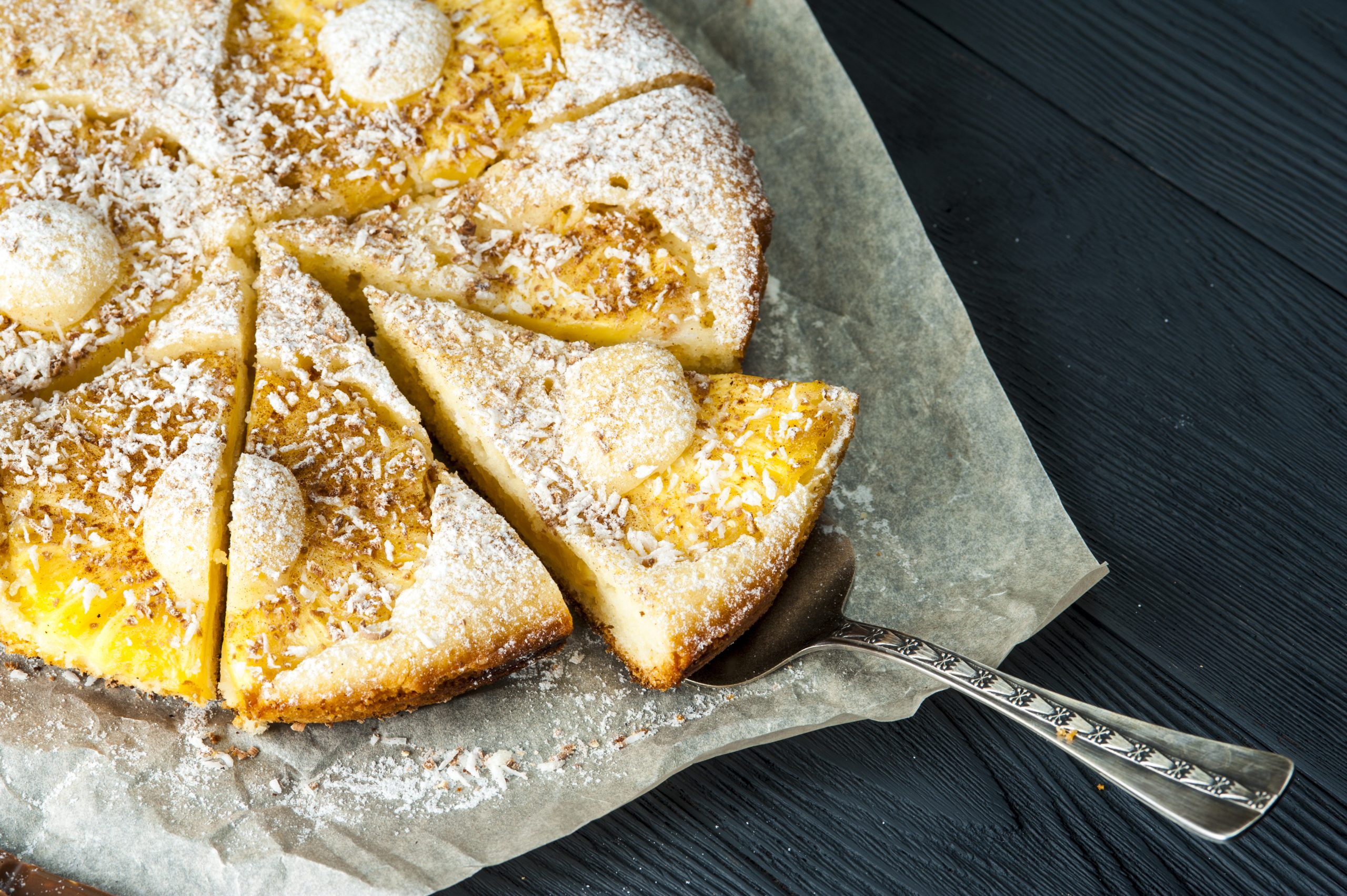 Torta de Abacaxi e Coco