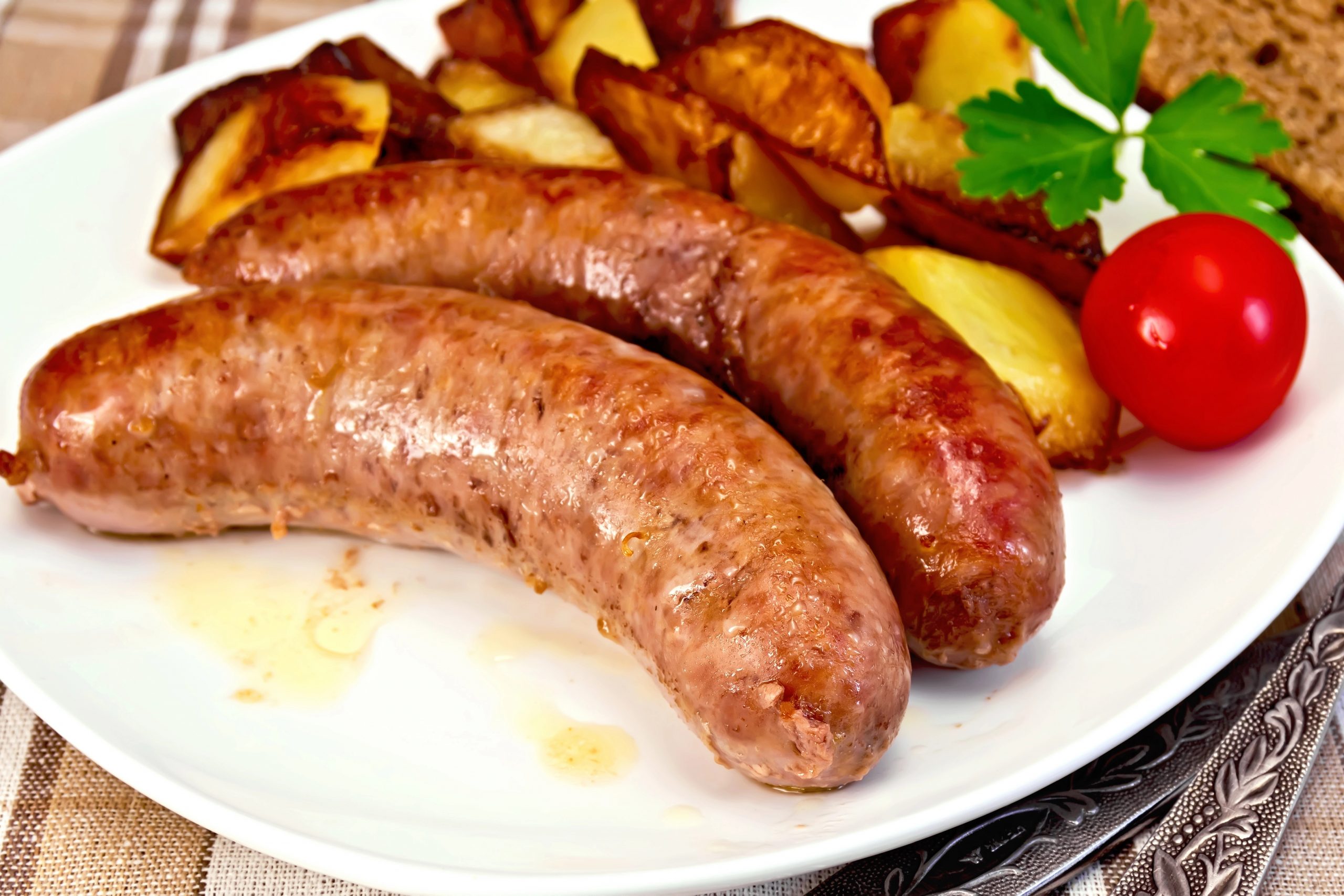 Linguiça Toscana com Batata