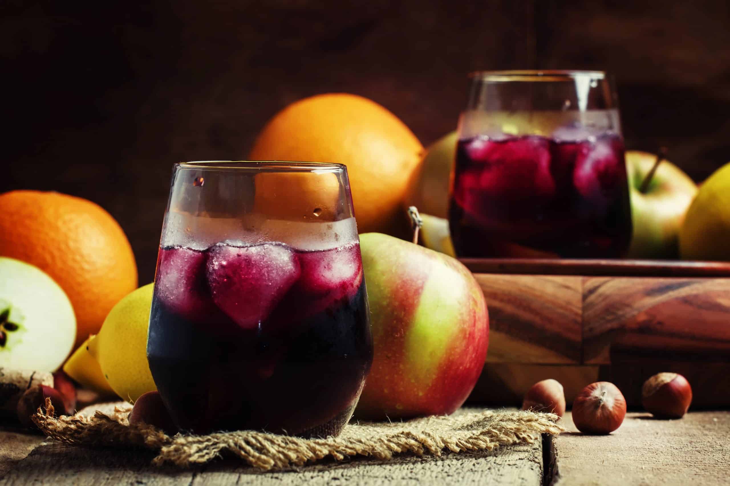 Sangria com frutas